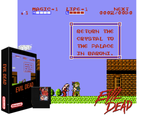 Evil Dead (Zelda 2 Hack) Cover